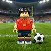 6 ks fotbalistů stavebnice mini figurky sportovci dětské montážní hračky přívěsek na klíče