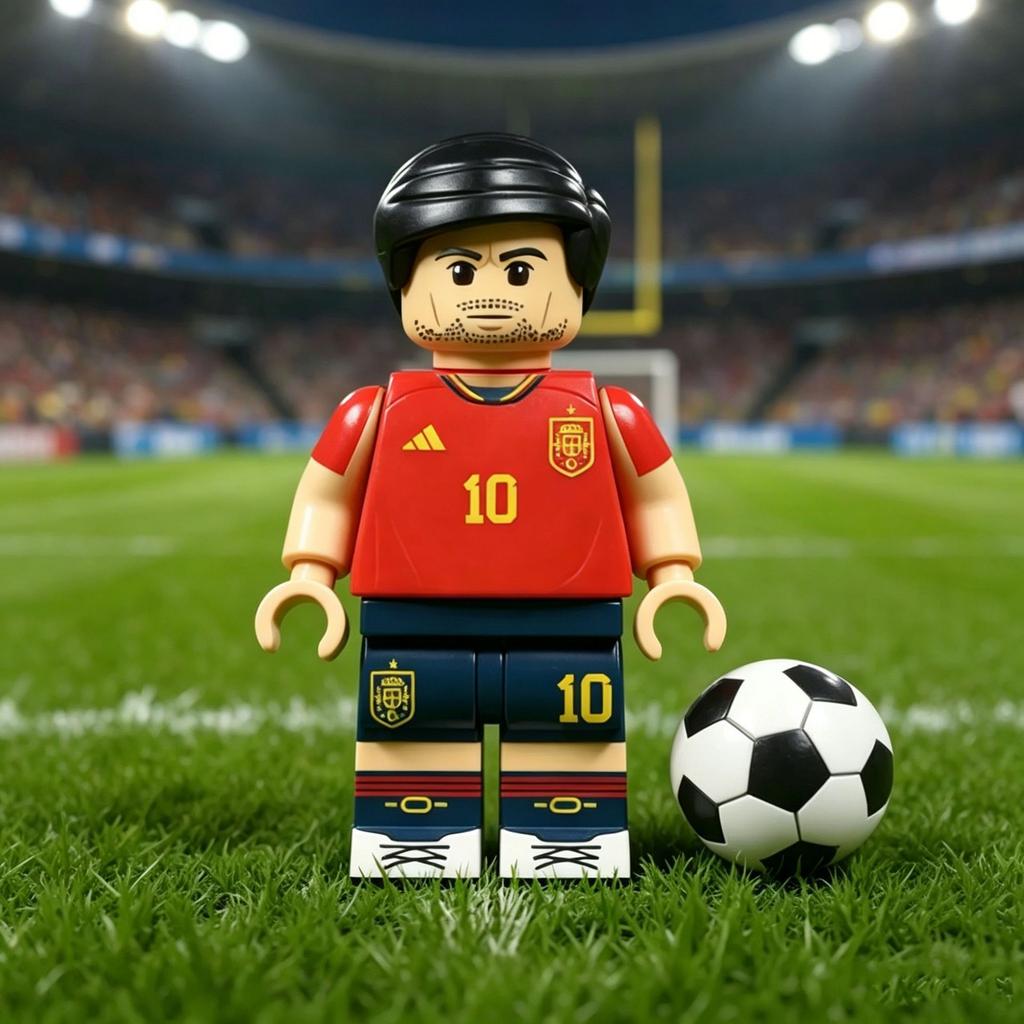 6 ks fotbalistů stavebnice mini figurky sportovci dětské montážní hračky přívěsek na klíče