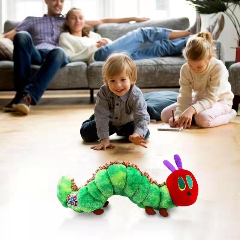 Adorable Colorful Caterpillar Plush Toy For Babies With Soft Neck Pillow For Sleep