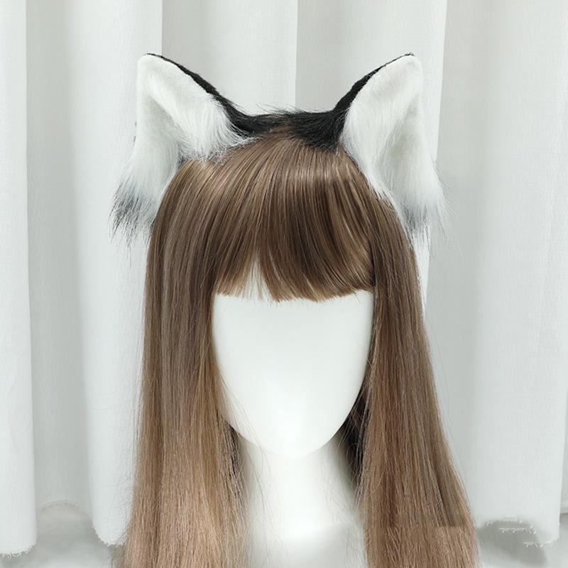 Plush Cat Ears Hair Clips Lolita Cosplay Hair Accessories Furry Animal Ears Headwear Party