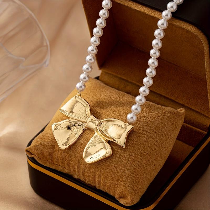 Elegant Ballet Bow Necklace Women's Versatile Jewelry for Weddings, Parties, Daily Wear - Year-Round Accessory