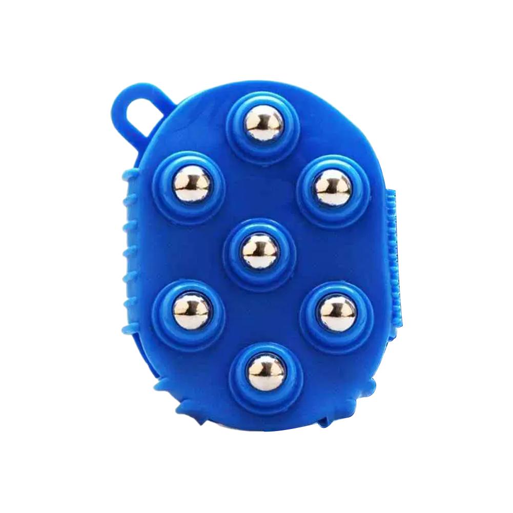 Double Sided Massage Glove 7 Bead Head Steel Ball Brush Ergonomic Design PP Material Full Body Scraping Shoulder Back Relief
