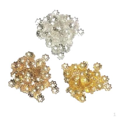 900 Pezzi Calotte per Perline Filigranate Distanziatori in Metallo Nappa Collana Gioielli Fai da Te