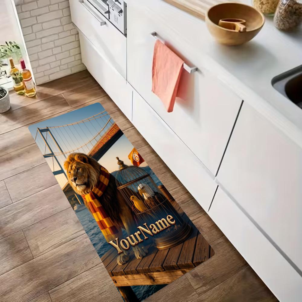 Galatasaray Customize Your Name Kitchen Rug Runner Rug Laundry Mat Hallway Entryway The Best Gift Choice
