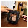 Bolsa de Maquillaje Transparente Compacta 2024 - Estuche Duro Portátil para Almacenamiento de Cosméticos