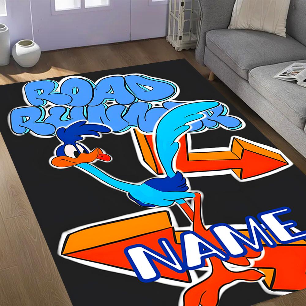 Looney Road Runner Adventure Customize Your Name Carpet Suitable for Decorate room Living Rooms Foyer Dormitory Anti-slip Rug Office home decor Spirit