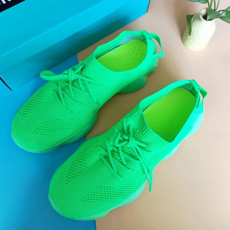 Fashion Fashionable and comfortable women's shoes seasonal casual wear thick soled sports shoes breathable mesh enhanced cushioning