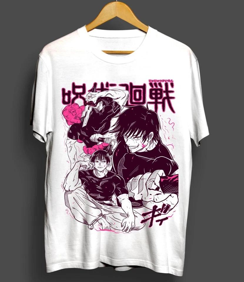 Jujutsu Kaisen Fushiguro Toji Tshirt Gojo Anime Horror Gift Shirt White S