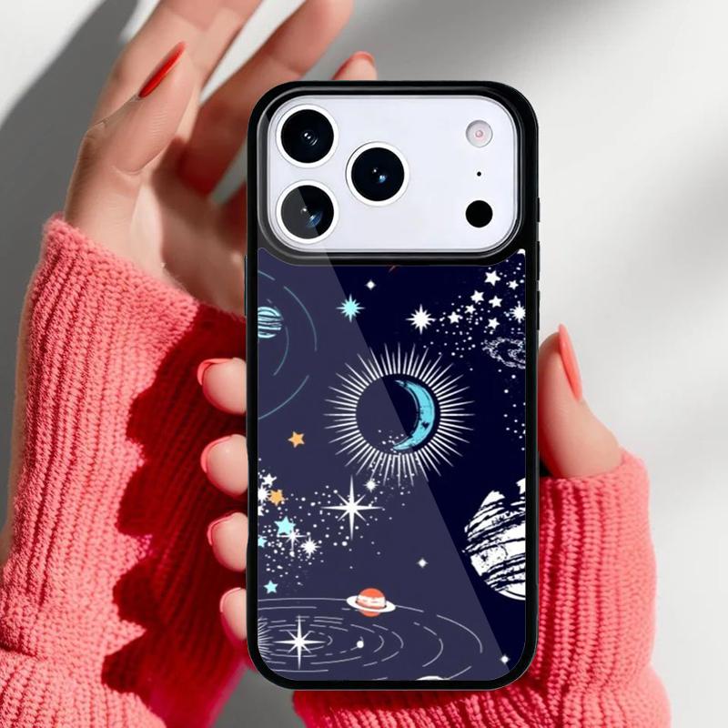 Modern Solar System - Space Phone Case for iPhone 17 Air 16e 15 14 13 Pro Max Back Cover for 12 11 Pro Coque
