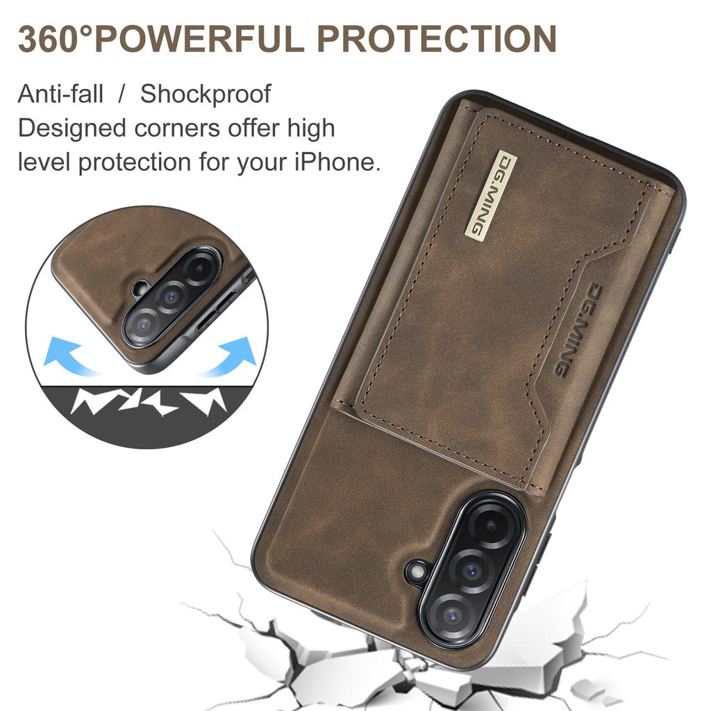 DG.MING M2 Series for Samsung Galaxy A26 5G Case PU+PC+TPU Phone Cover Detachable Wallet