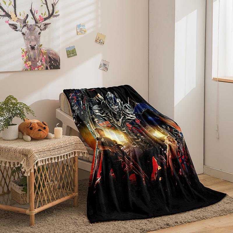 Cartoon Transformers Series Double-Sided Flannel 3D Digital Printing Blanket Blanket