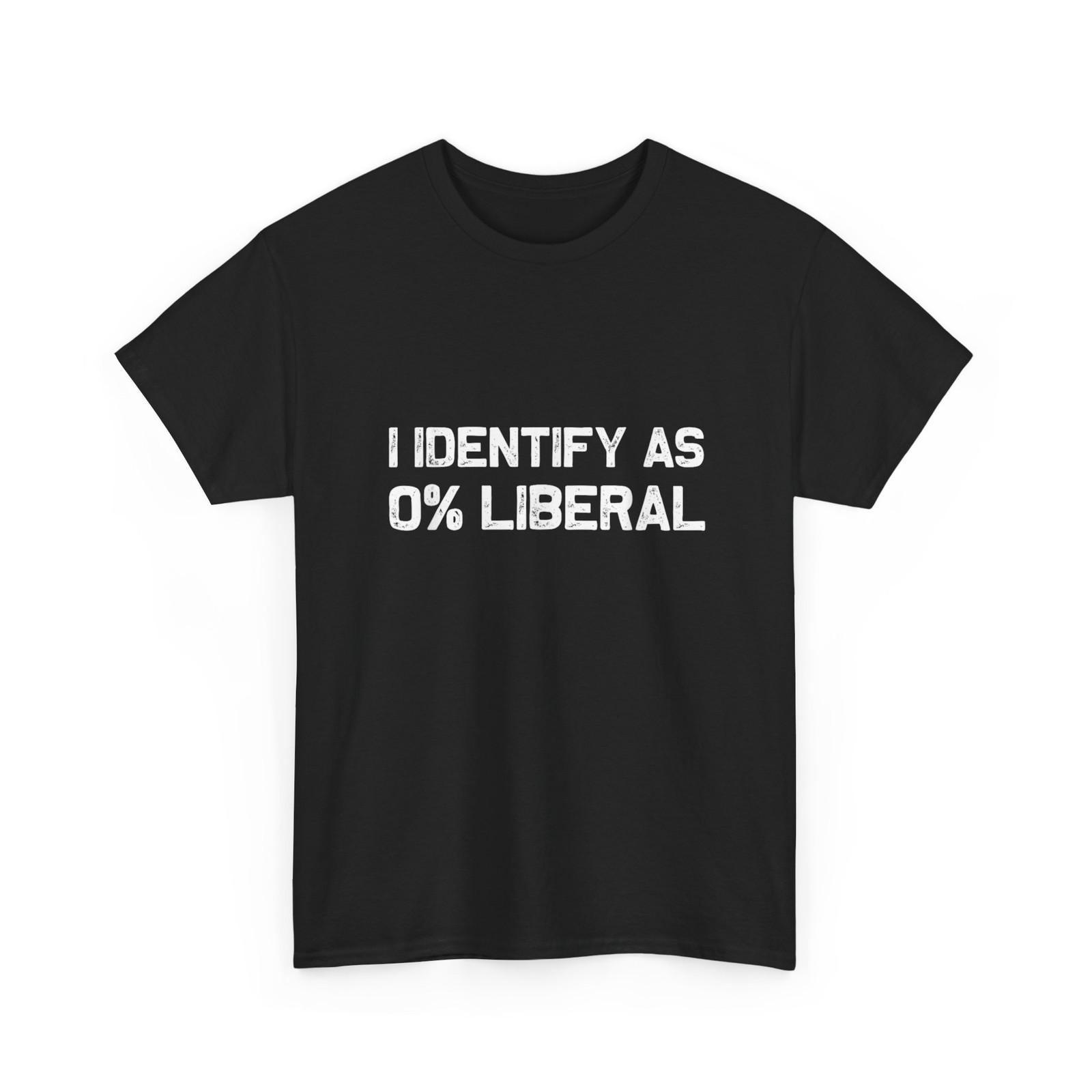 I Identify As 0% Liberal T-Shirt S разноцветный