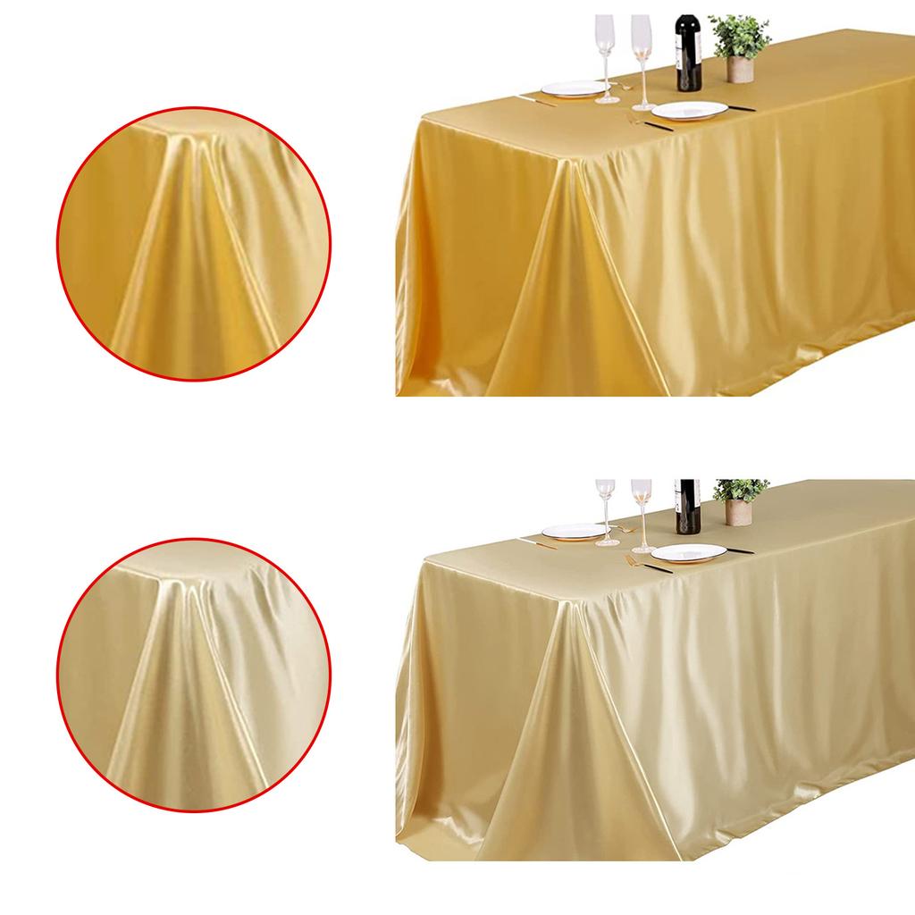 Nappe luxueuse moderne en coton lin satin pour dîners élégants et occasions spéciales Facile à nettoyer