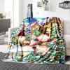 Custom Name Christmas Street Theme Printed Blanket - Perfect for Couch, Bed, Travel & Outdoor Use | Machine Washable, Cozy & Durable.