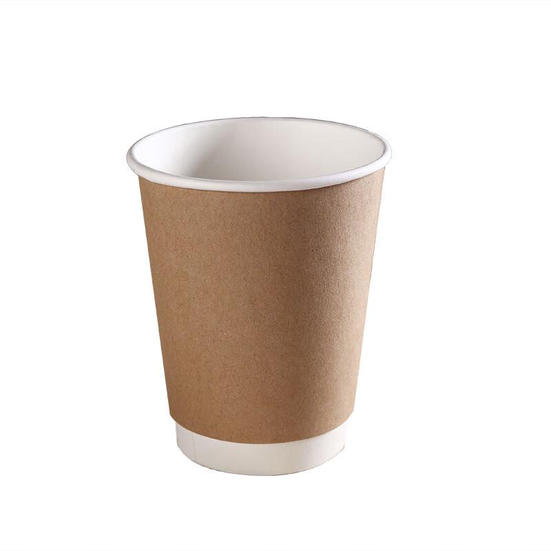 Pabei Double-Layer Disposable Coffee Paper Cups with Lids