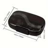 Travel Pill Organizer Weekly Duallock Portable Case 7 Large Compartments Sealed Medicine Container Vitaminfish Oilsupplement