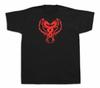 Rotes Tattoo Drache Grässliches Monster Lustige Cartoon Skizze T-Shirt Geschenk