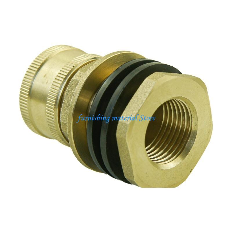 Y5GD 3 Stück Wassertankanschluss Messing Schottenverschraubung 1/2" Innengewinde auf 3/4" GHT Außengewinde Kein Lecken oder Verrutschen Anschluss