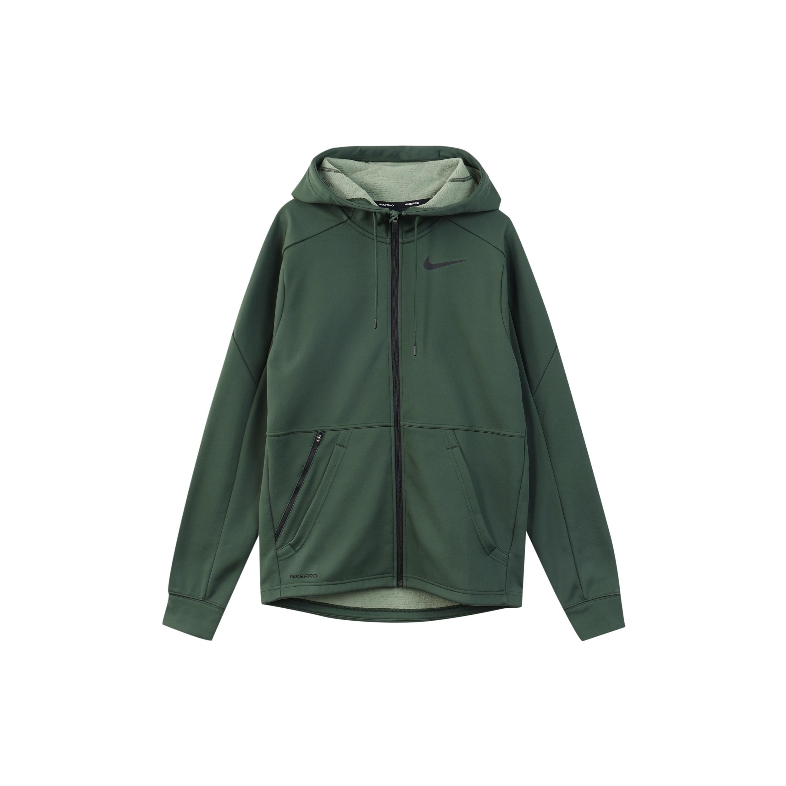 Nike Therma Cardigan Training Hooded Jacket Silver Green Silvergreen Men s CU7359-337 L