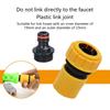 Pack of 2 Garden Hose Fitting Water Hose Connectors 3/4inch 1/2inch Quick Connecting Professional Irrigation Systems