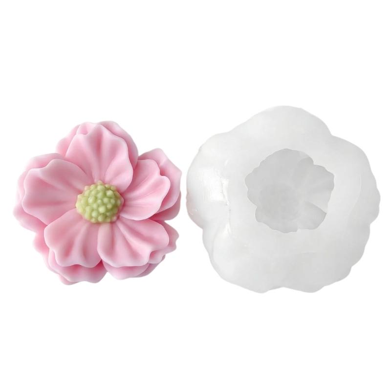 

Flower Silicone Fondant Molds Multipurpose Cake Baking Molds for Making Candle Fondant Chocolate Dessert Baking Tool