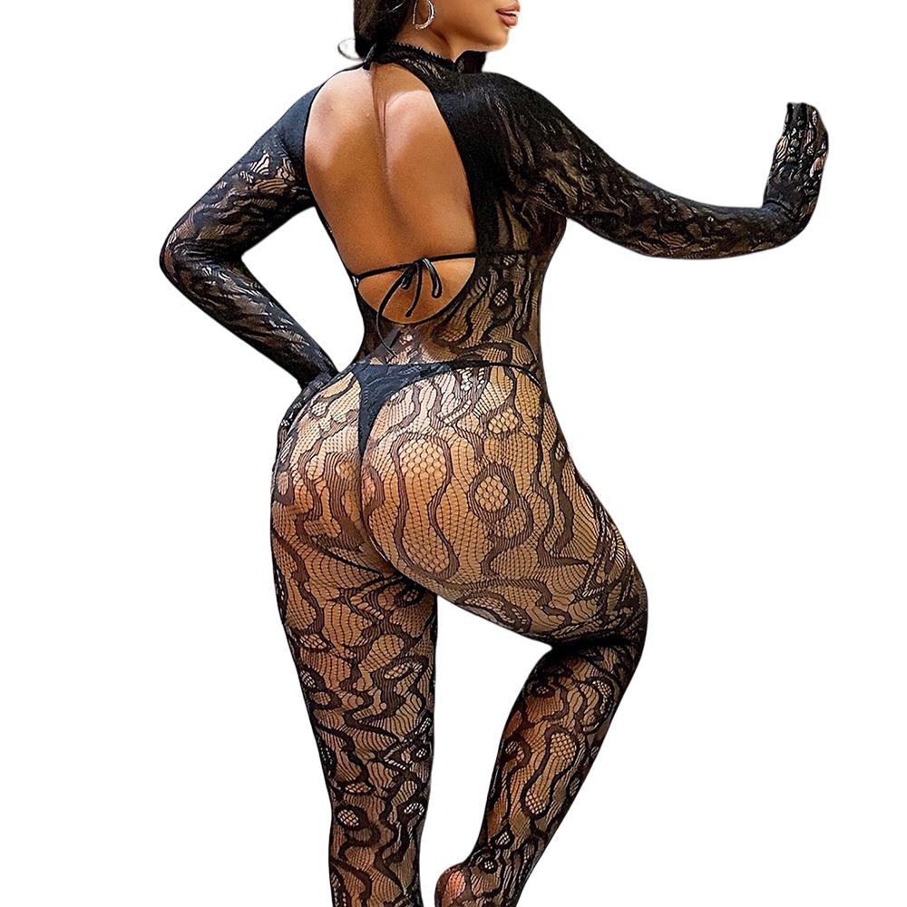 Dámské Sexy Prádlo pro Dospělé Sex Hra Bez Rozkroku Body Průhledné Punčochové Kalhoty pro Body Otevřený Rozkrok Punčochové Kalhoty Erotické Kostýmy Síťované Prádlo