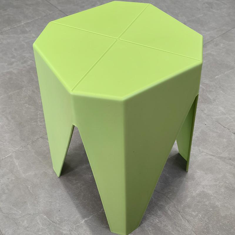 Modern Creative Household Simple Dining Stool Thickened Stackable Dressing Stool Light Luxury Fashion Plastic Stool for Home