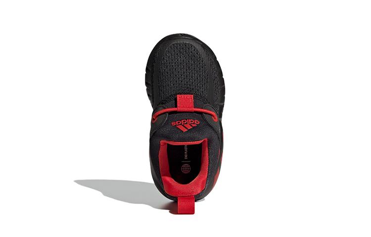Adidas Rapidazen I Comfortable Abrasion Resistant Breathable Low top Toddler Shoes Black Red Infant And Toddler GY6652