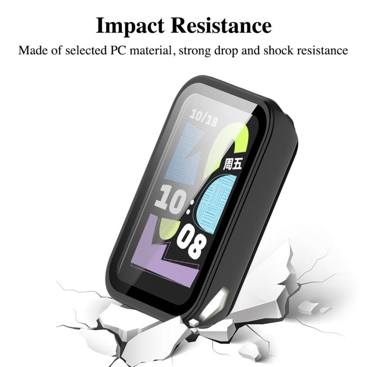 Tempered Film Integrated PC Watch Protective Case For Honor Band 11 Pro, PC+Tempered Glass Shockproof Lightweight No Strap Removal Protective Cover
