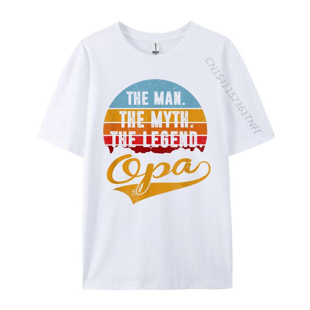 Opa The Man The Myth The Legend 3d Printed T Shirts Men Clothing Character Graphic Cotton Short Sleeve