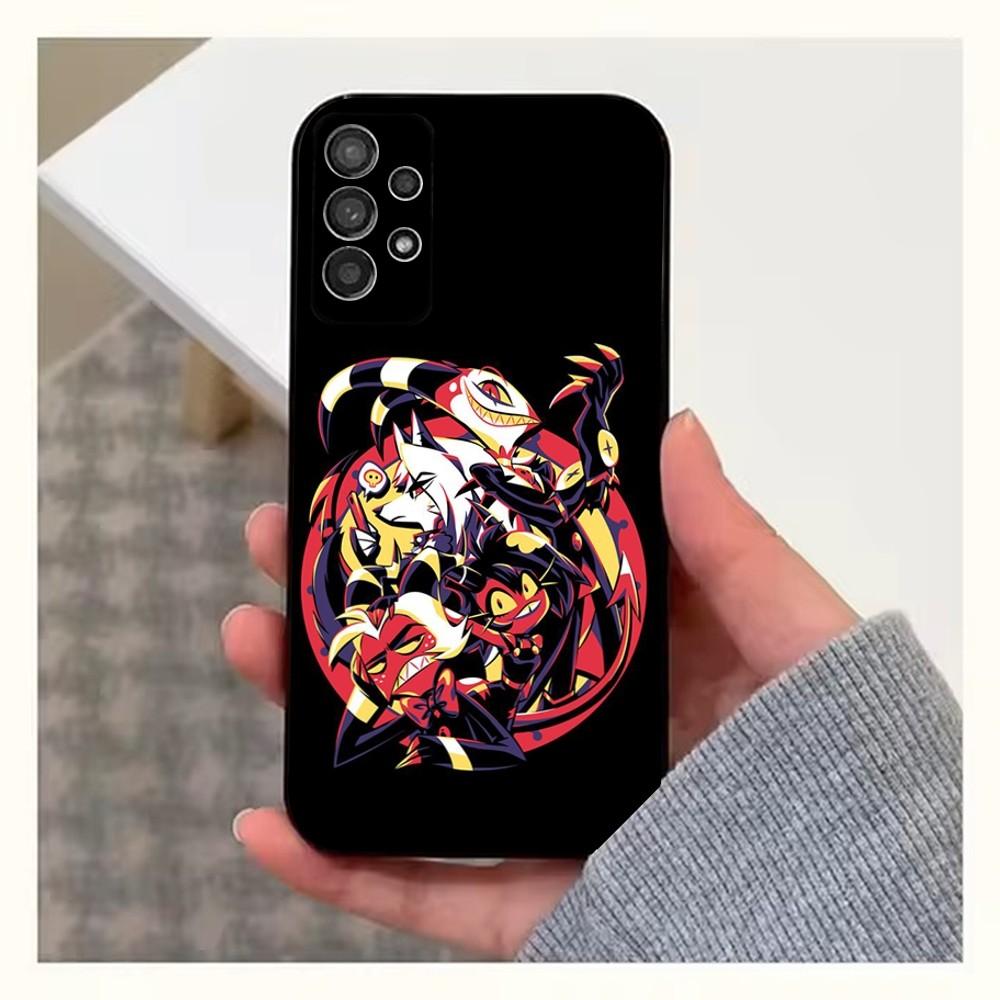 Anime H-Helluva B-Boss Phone Case For Samsung S25,S24,S23,S22,S20,S21,S10,Ultra,Plus,Lite,FE,Soft Silicone Black Cover