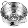 WANGYUANJI 18cm Steamer 304 Stainless for Frying Steamer Easy To with Handle Basket, Food-Grade Steel, Pans, Basket, Clean, Lidless, Easy-Grip
