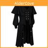 Gothic Streetwear Coat With Polyester Material For Cosplay And Costume Parties