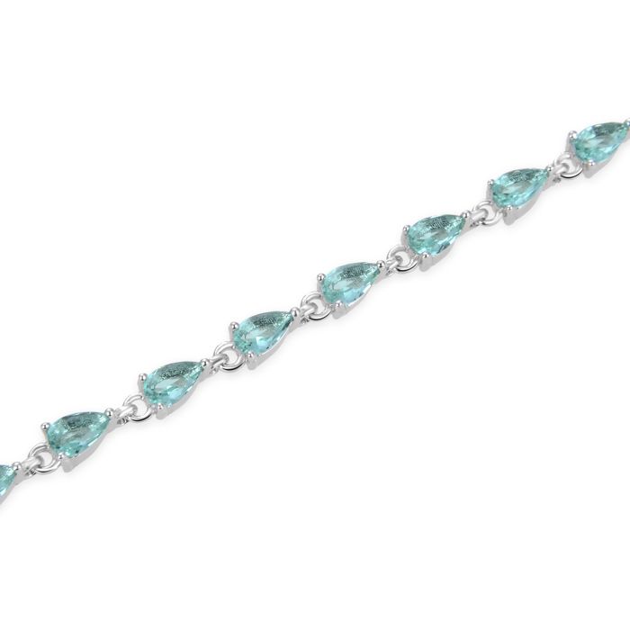 Bracelet - LUXENTER - Muanyala - Argent 925 - Zircone Émeraude - Taille Unique