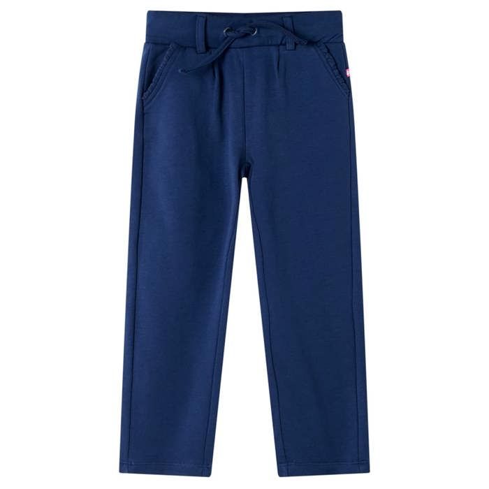 Pantalons pour enfants avec cordon de serrage bleu marine 92/104/116/128/140