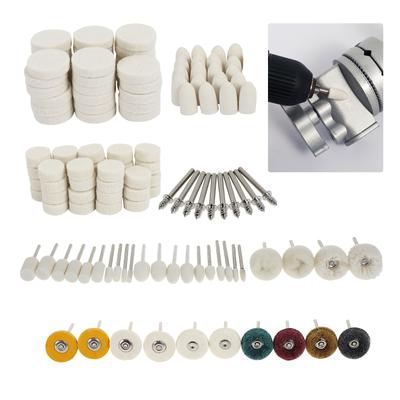 134Pcs Mini Cloth Buffing Wheel Multiple Materials Grinder Precise Efficient For Gold Silver Jewelry Mirror Polishing Tools 2025