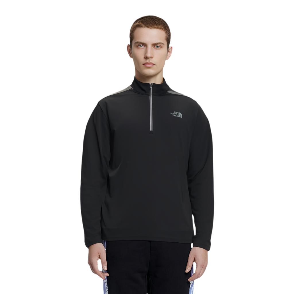 The North Face Ice Day L/S Zip Tee Sweatshirt Men's Black NT7LQ00A