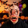 Comfortable Halloween Mask Horror Mask, with Hollow Realistic Fangs, Lightweight Breathable Cosplay PU Foam Grimace for Party Costume Props