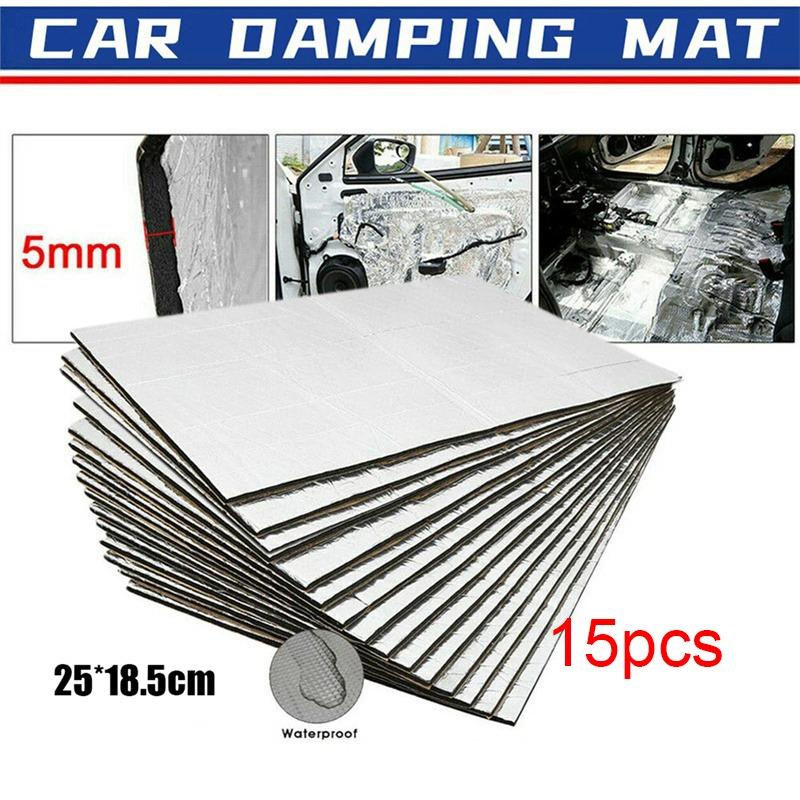 5/10 Sheets Car Sound Deadener Heat Insulation Mat for Auto Van Sound Proofing Deadening Insulation Mat Car Hood Noise Insulator