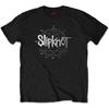 Men's Slipknot Logo Star (Diamante) Slim Fit T-shirt Large Black