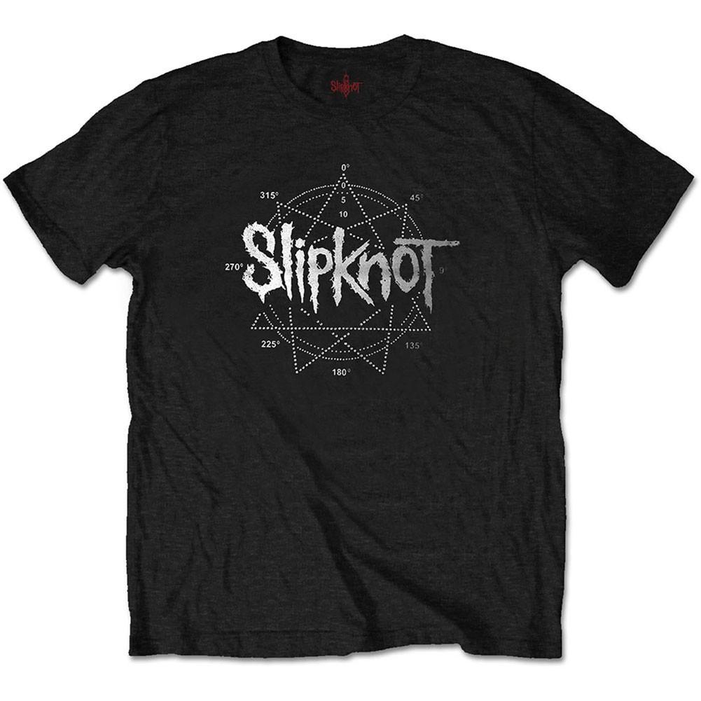 Men s Slipknot Logo Star (Diamante) Slim Fit T-shirt Large Black L