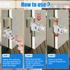 1Pc Hinge Gap Adjustment Wrench Door Hinge Adjustment Tool Stainless Steel Versatile Hinge Gap Adjusting Wrench for Cabinet Door