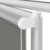Blackout Roller Blind Grey 160x210 cm Fabric Width 156.6 cm Polyester