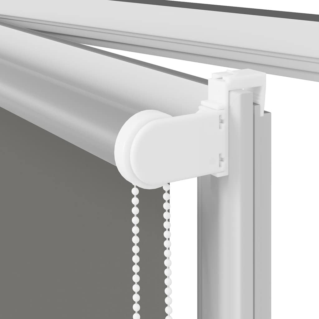 Blackout Roller Blind Grey 160x210 cm Fabric Width 156.6 cm Polyester