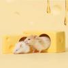 Hamster Unterschlupf Käse Keramik Nest Kleines Haus Sommer Schlafnest zur Kühlung und Hitzeflucht Hamster Unterschlupf