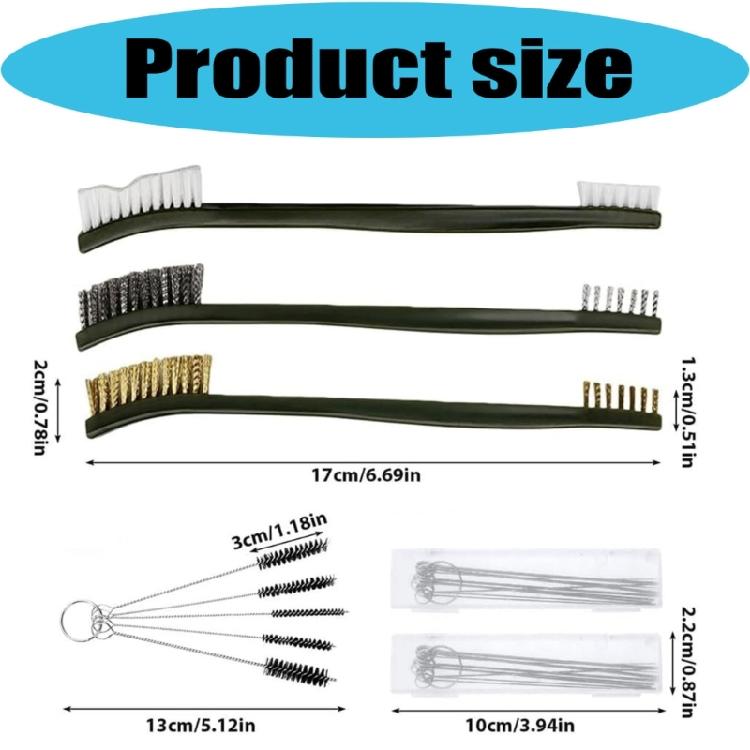 6 Pack Heavy Duty Carburetor Cleaning Set Contains 28 Pieces Of Needle Brushes And Scrapers