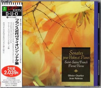 CD CHARLIER (OLIVIER), FRANCK, SAINT-S - Modern French Violin Sonatas  WPCS47956 Erato Japan ObiClassical Used
