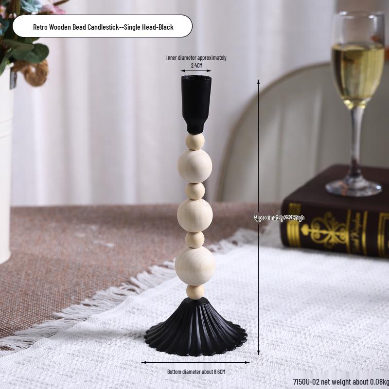 Nordic Romantic Candlelight Dinner Table Decorations: Modern Minimalist Light Luxury Candlestick Ornaments
