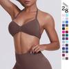 Seamless High-Stretch Halter Sports Bra for Running, Fitness & Yoga