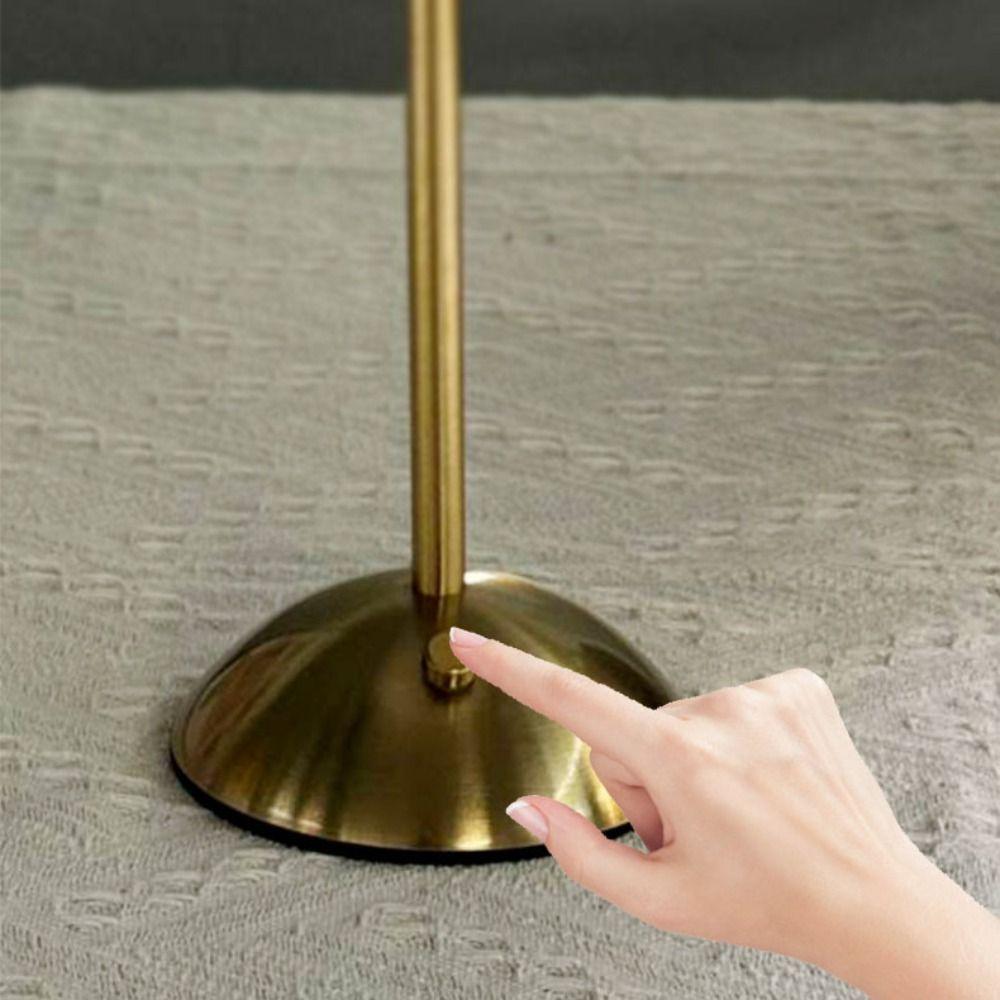 Metal Base Pleated Desk Lamp Fabric Shade Bedside Ambient Light Vintage Touch Bedside Lamp Bar